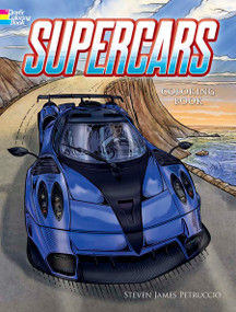 Supercars Coloring Book by Steven James Petruccio, 9780486848884