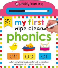 Priddy Learning: My First Wipe Clean Phonics by Roger Priddy, Priddy Books, 9781684492893