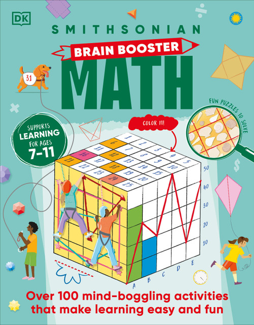 Brain Boost Math (Explore the Magic of Numbers with Over 100 Great Activities and Puzzles) by DK, 9780744056129