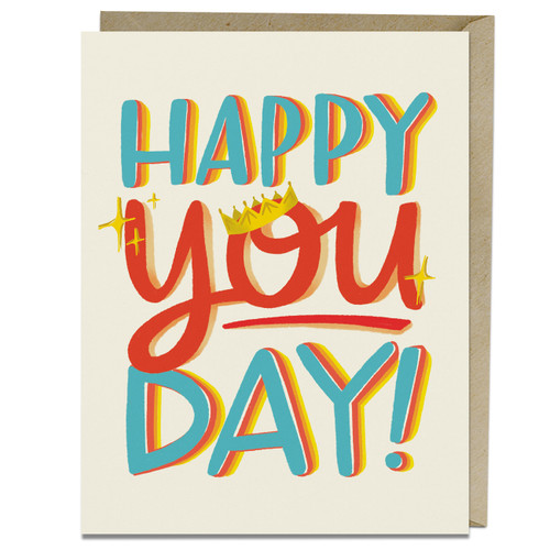 Happy You Day Card by Em & Friends, 9781642445688