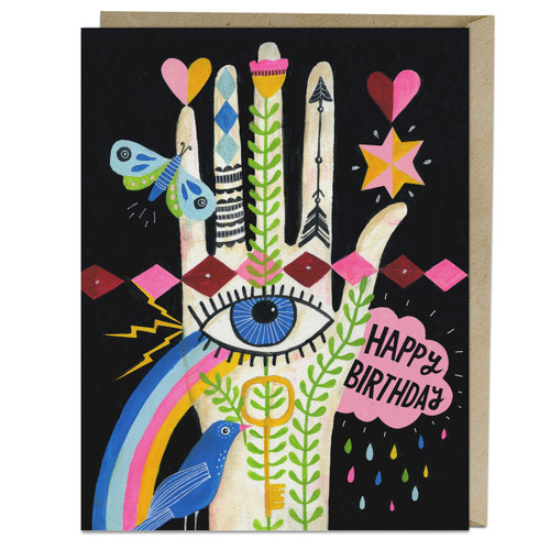 Rainbow Hand Birthday Card by Em & Friends, 9781642445787
