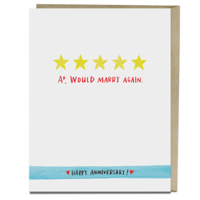 Five Stars Anniversary Card by Em & Friends, 9781642442311