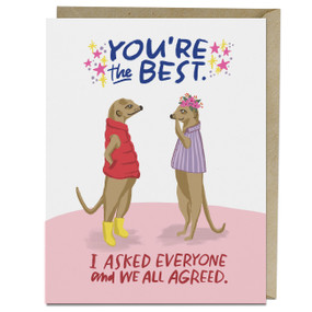You're the Best Encouragement Card by Em & Friends, 9781642442441