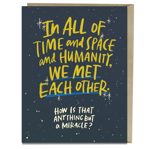 Met Each Other Miracle Card by Em & Friends, 9781642442694