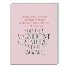 You Are A Magnificent Creature Card by Em & Friends, 9781642449617