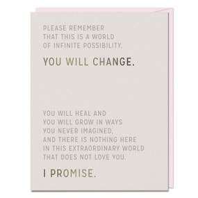 You Will Change Encouragement Card by Em & Friends, 9781642449624