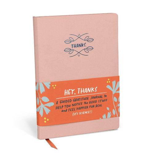 Hey, Thanks (A Guided Gratitude Journal & Mindfulness Journal) by Em & Friends, 9781642462418