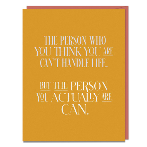 The Person You Actually Are Encouragement Card by Em & Friends, 9781642463439