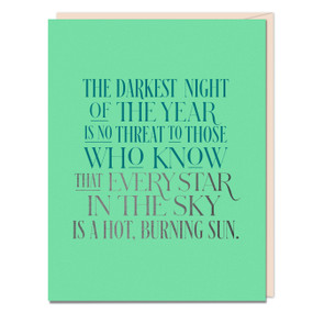 The Darkest Night Encouragement Card by Em & Friends, 9781642463477