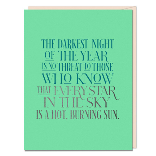 The Darkest Night Encouragement Card by Em & Friends, 9781642463477