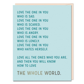 Love The One in You Encouragement Card by Em & Friends, 9781642463491