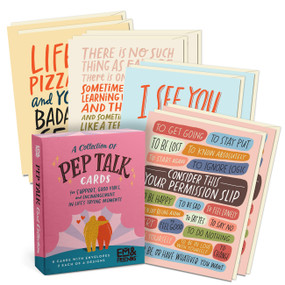 Pep Talk Cards, 8 Assorted Encouragement Cards with Envelopes - 9781642463156 by Em & Friends, 9781642463156