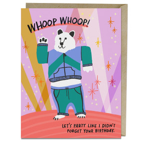 Whoop Whoop Belated Birthday Card by Em & Friends, 9781642463736