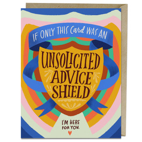 Unsolicited Advice Shield, 9781642463750
