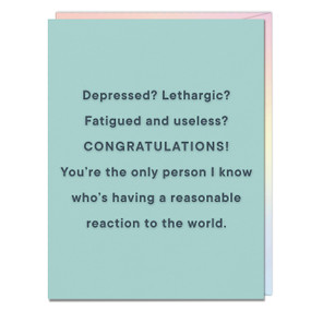 Reaction to the World Encouragement / Friendship Card by Em & Friends, 9781642463118
