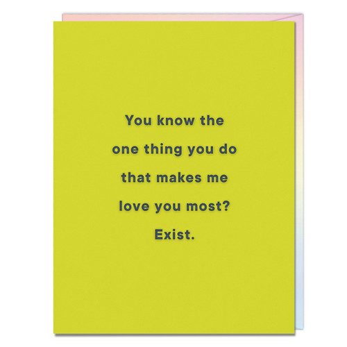 One Thing, Love You Most / Exist Card by Em & Friends, 9781642463132
