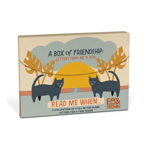 A Box of Friendship Fill in the Love Read Me When Box of Letters to Friend by Em & Friends, 9781642463521