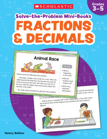 Solve-the-Problem Mini Books: Fractions & Decimals by Nancy Belkov, 9781338804577