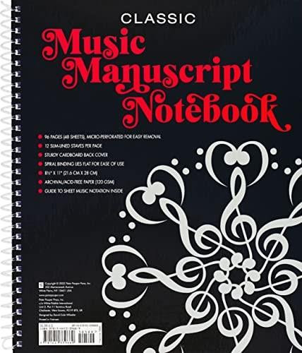 MUSIC MANUSCRIPT NOTEBOOK, 9781441339669