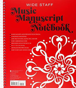 MUSIC MANUSCRIPT NOTEBOOK WIDE STAFF, 9781441339676