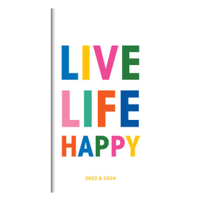 2023-2024 Happy Life 2-Year Small Monthly Pocket Planner by TF Publishing, 9781639243266