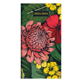 2023-2024 Tropical Foliages 2-Year Small Monthly Pocket Planner by TF Publishing, 9781639243396