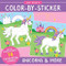 FIRST COLOR BY STICKER BK UNICORNS & MORE, 9781441339515