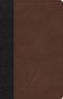 CSB Thinline Bible, Black/Brown LeatherTouch by CSB Bibles by Holman, 9781087767666