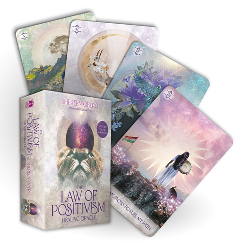 The Law of Positivism Healing Oracle (A 50-Card Deck and Guidebook) by Shereen Öberg, Lori Menna, 9781788178525