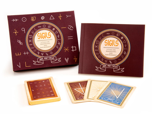 Sigils (A Tool for Manifesting and Empowerment (Oracle Kit Box Set with 21 Cards and Guide Book)) by Jane Matthews, 9780764366253