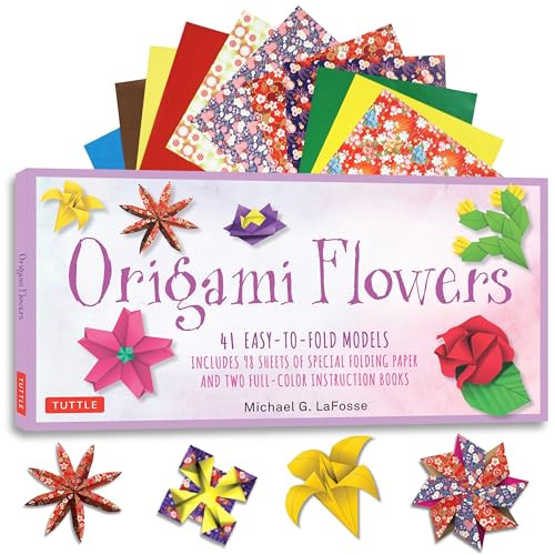 Origami Flowers Kit by Michael G. LaFosse, 9780804847049