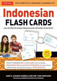 Indonesian Flash Cards (Learn the 300 most common Indonesian words with all their derived forms (Audio Included)) by Zane Goebel, Junaeni Goebel, 9780804843638