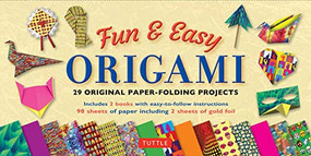 Fun & Easy Origami Kit (29 Original Paper-folding Projects: Includes Origami Kit with 2 Instruction Books & 98 Origami Papers) by Florence Temko, 9780804847063