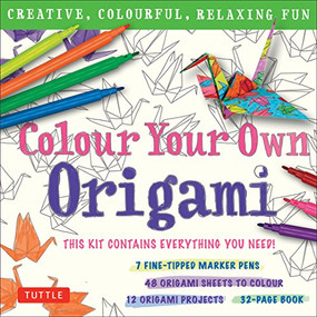 Colour Your Own Origami Kit by Tuttle Studio, 9780804848411