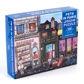 Pets in Paris 1,000-Piece Jigsaw Puzzle by Carly Beck, 9781454947738