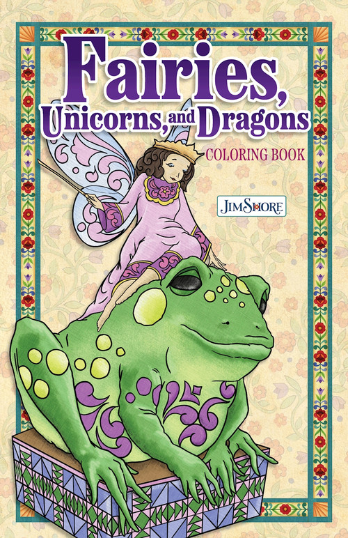 Jim Shore Fairies, Gnomes & Dragons Coloring Book by Jim Shore, 9781497206366