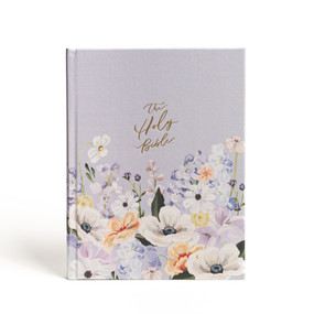 CSB Notetaking Bible, Large Print Hosanna Revival Edition, Lavender/Peach Cloth Over Board (The Holy Bible) by CSB Bibles by Holman, 9781087785530