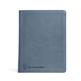 CSB Life Counsel Bible, Slate Blue LeatherTouch (Practical Wisdom for All of Life) by New Growth Press, CSB Bibles by Holman, 9781087785639