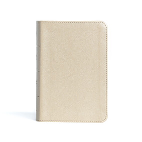 CSB Large Print Compact Reference Bible, Gold LeatherTouch by CSB Bibles by Holman, 9781087785691