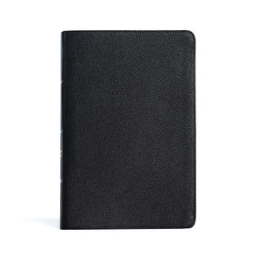 CSB Giant Print Reference Bible, Black Genuine Leather, Indexed by CSB Bibles by Holman, 9781087785714