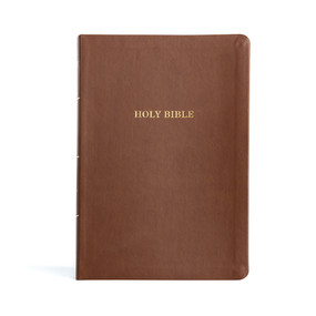 KJV Large Print Thinline Bible, Value Edition, Brown LeatherTouch (Holy Bible) by Holman Bible Publishers, 9781087785783