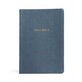 KJV Large Print Thinline Bible, Value Edition, Slate Leathertouch (Holy Bible) by Holman Bible Publishers, 9781087785790