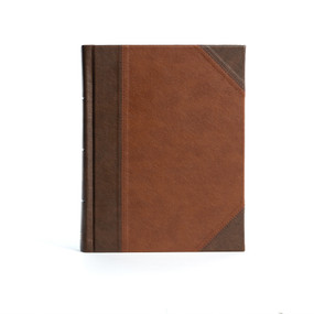 KJV Notetaking Bible, Large Print Edition, Brown/Tan LeatherTouch Over Board by Holman Bible Publishers, 9781087785806