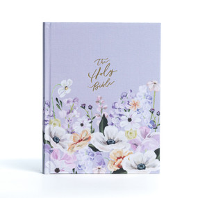 KJV Notetaking Bible, Large Print Hosanna Revival Edition, Lavender/Peach Cloth Over Board by Holman Bible Publishers, 9781087785837