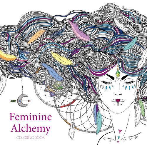 Feminine Alchemy Coloring Book by APA, 9788854419513