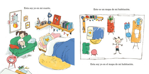 Yo en el mapa (Me on the Map Spanish Edition) by Joan Sweeney, Qin Leng, 9780593649299
