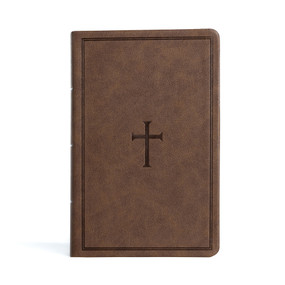 CSB Large Print Personal Size Reference Bible, Brown LeatherTouch - 9781087774459 by CSB Bibles by Holman, 9781087774459
