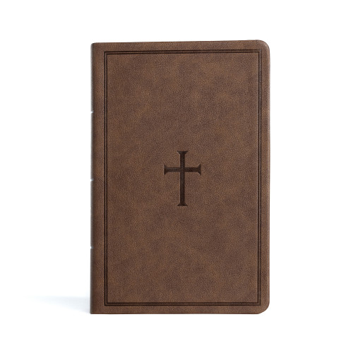 CSB Large Print Personal Size Reference Bible, Brown LeatherTouch, Indexed - 9781087774466 by CSB Bibles by Holman, 9781087774466