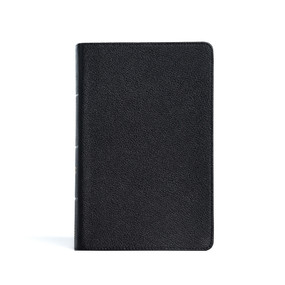 CSB Large Print Personal Size Reference Bible, Black Genuine Leather by CSB Bibles by Holman, 9781087774619