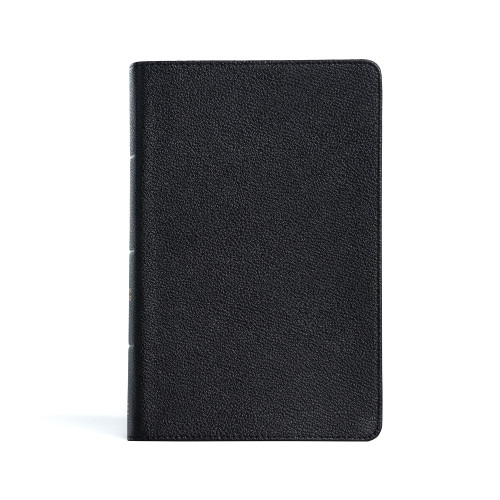 CSB Large Print Personal Size Reference Bible, Black Genuine Leather, Indexed by CSB Bibles by Holman, 9781087774626